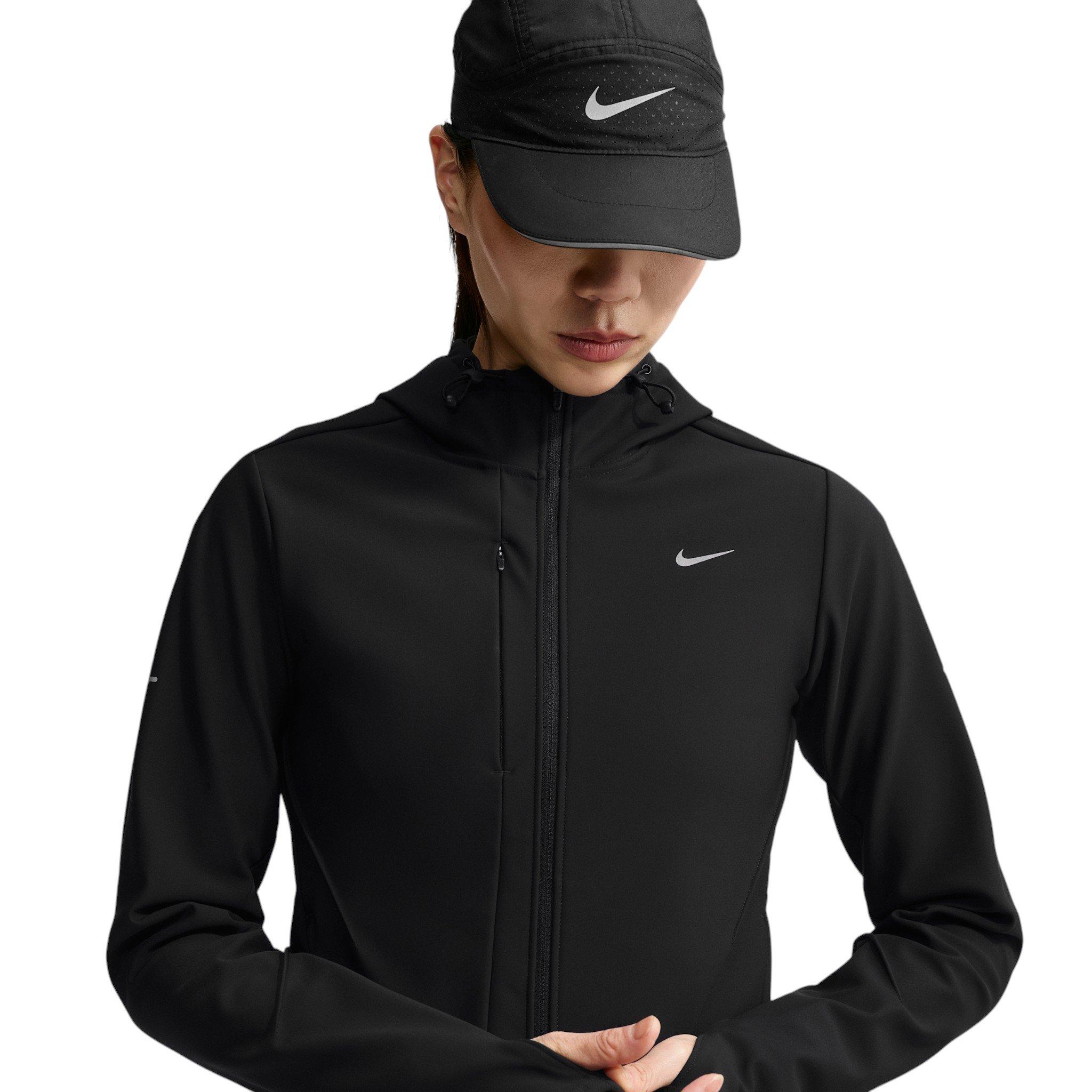Nike Women's Swift Therma-FIT Repel Running Jacket - Black/Silver - BLACK/SILVER